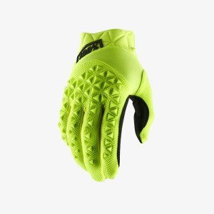 Мотоперчатки подростковые 100% Airmatic Youth Glove Fluo Yellow/Black  L (10012-014-06)