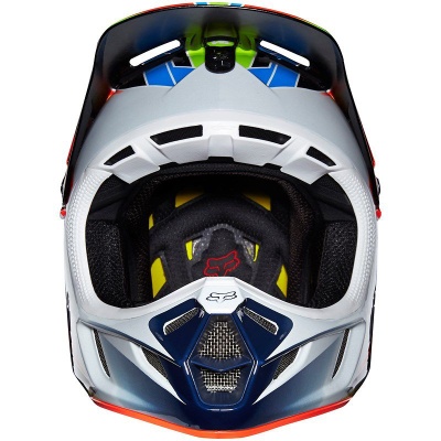 Мотошлем Fox V4 Race Helmet Blue/Red M (11603-149-M) - фото 1