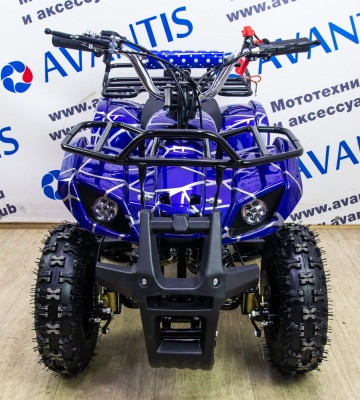 Детский квадроцикл ATV Classic Mini (ручн. стартер) Синий (паук) - фото 2