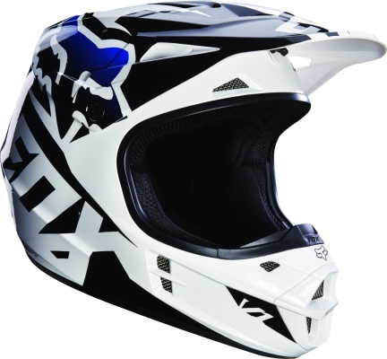 Мотошлем Fox V1 Race Helmet Black XL - фото 1