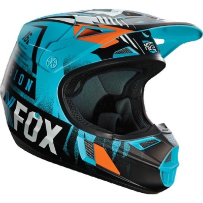 Мотошлем подростковый Fox V1 Vicious Youth Helmet Aqua M - фото 3
