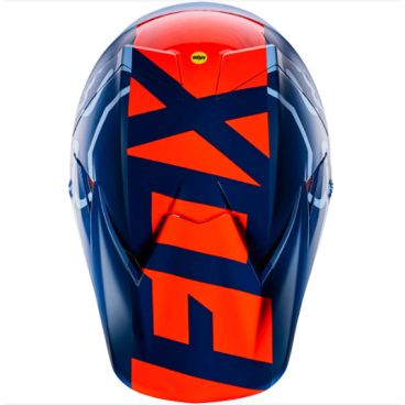 Мотошлем Fox V3 Libra Helmet Orange/Blue XL - фото 3