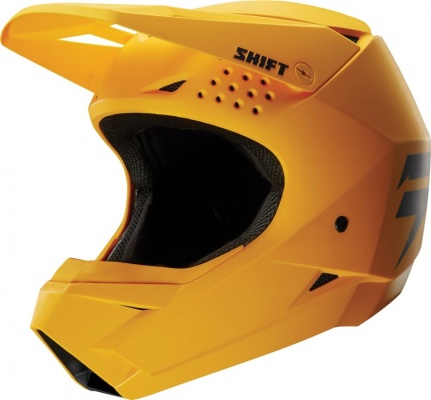 Мотошлем Shift White Helmet Yellow XS (19336-005-XS)