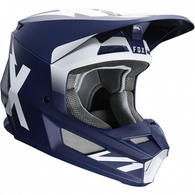 Мотошлем Fox V1 Werd Helmet Navy - фото 1