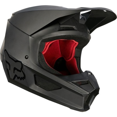 Мотошлем Fox V1 Matte Helmet (2021) (Взрослый, M, черный, 2021 (27740-255-M))