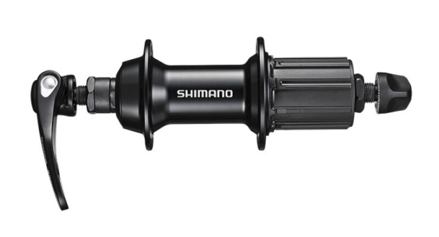 Втулка задняя Shimano RS400, 32 отв, 10/11 ск, R-QR 168мм, OLD 130мм, сереброо