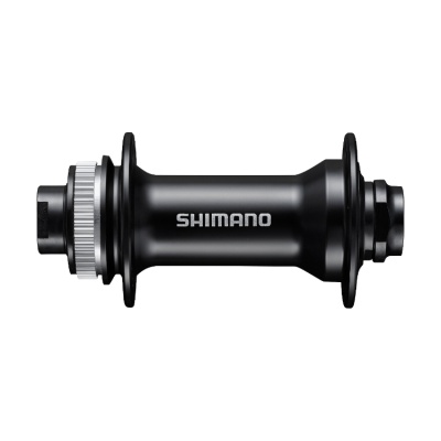 Втулка передняя Shimano MT400, 36 отв, Center Lock, под ось 15мм(без оси), OLD 110мм, черный