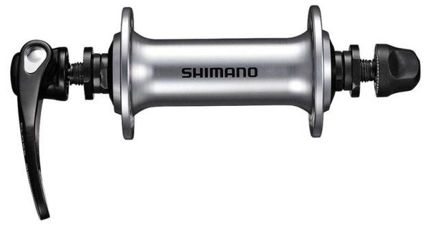 Втулка передняя Shimano RS300, 32 отв, QR 133мм, серебро