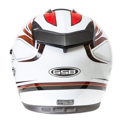Шлем GSB G-350 RED-WHITE - фото 2