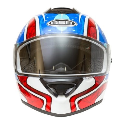 Шлем GSB G-350 BLUE-RED - фото 5