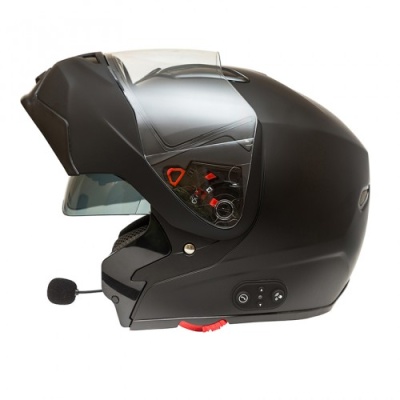 Шлем зимний GSB G-339 MATT BLACK, XL (с двойным визором с электрообогревом, набором проводов и маско - фото 1