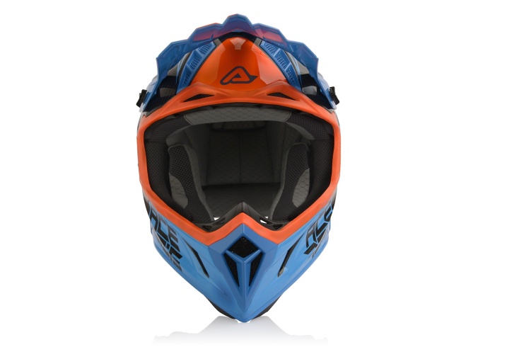 Шлем Acerbis STEEL CARBON Orange/Blue