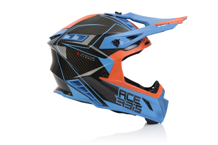 Шлем Acerbis STEEL CARBON Orange/Blue