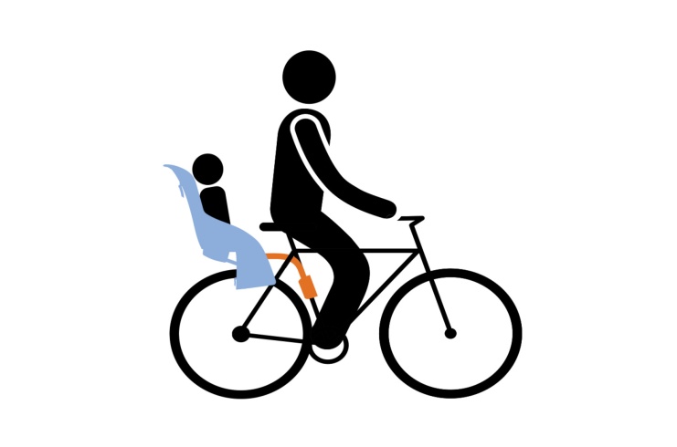 Детское велокресло Thule RideAlong Child Bike Seat Light Grey, серый