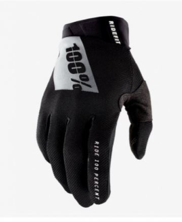 Мотоперчатки 100% Ridefit Glove черные 2021