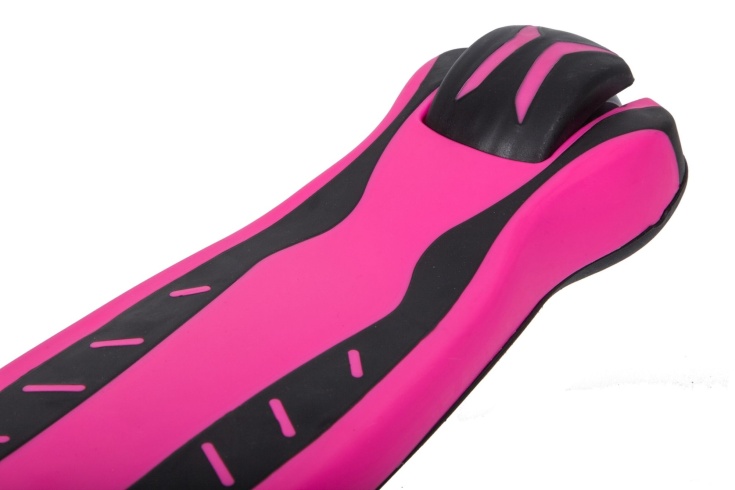 Самокат-кикборд Novatrack RainBow, для детей, двухцветная платформа, складной, розовый