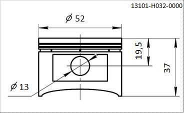 Поршень BSE FH125