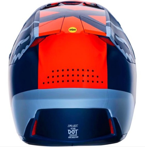 Мотошлем Fox V3 Libra Helmet Orange/Blue XL