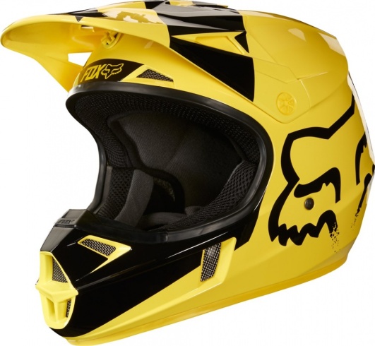 Мотошлем подростковый Fox V1 Mastar Youth Helmet Yellow