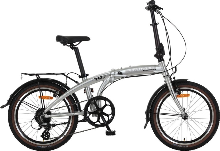 Велосипед NOVATRACK 20" складной, алюм., серебр., 8 скор., RDM310/TS71/HG20,  V-brake