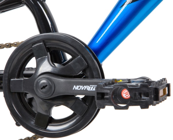 Велосипед NOVATRACK 20" SHARK, синий, сталь, 6 скор., Microshift, Power, V-brake#139750