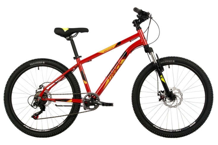 Велосипед NOVATRACK 24" BATTLER сталь 14'', красный, 6 скор.TZ500/TS-38/SG-6S, диск.торм STG