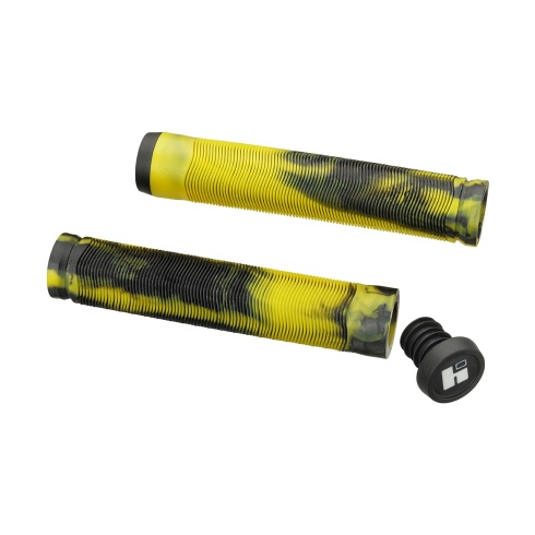 Грипсы HIPE H4 Duo, 155 мм black/yellow