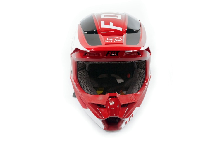 Мотошлем подростковый Fox V1 Revn Youth Helmet Flame Red 2021