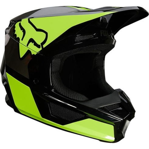 Мотошлем подростковый Fox V1 Revn Youth Helmet YL, желтый, 2021