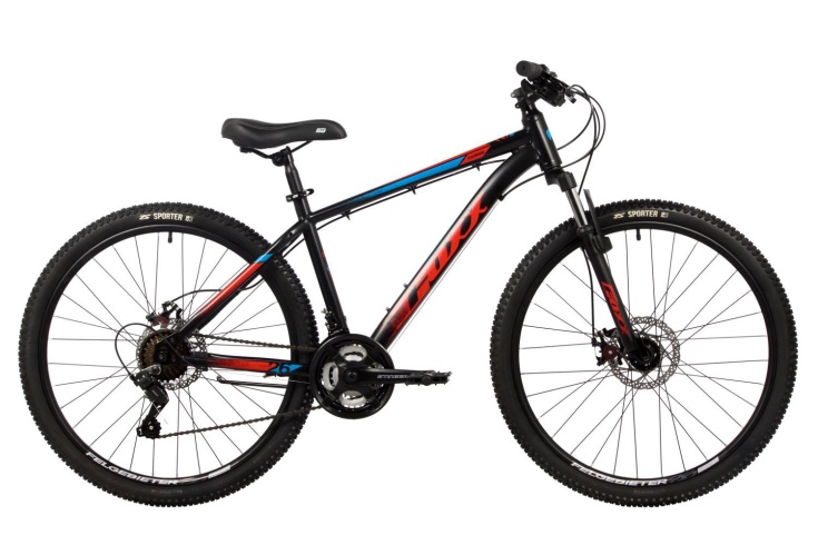 Велосипед FOXX 26" CAIMAN черный,сталь