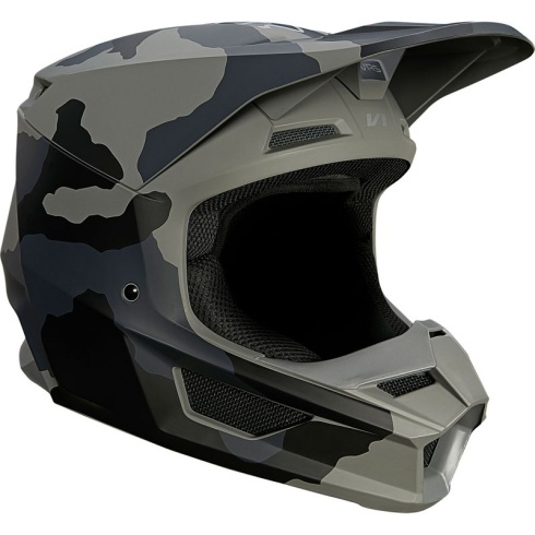 Мотошлем Fox V1 Trev Helmet Black Camo, L, 2021