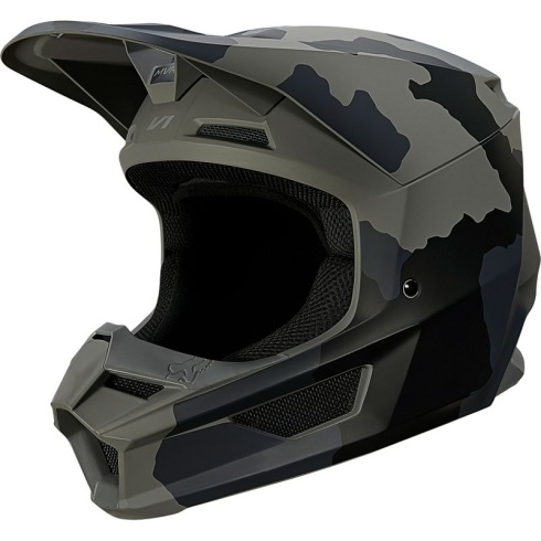 Мотошлем Fox V1 Trev Helmet Black Camo, L, 2021