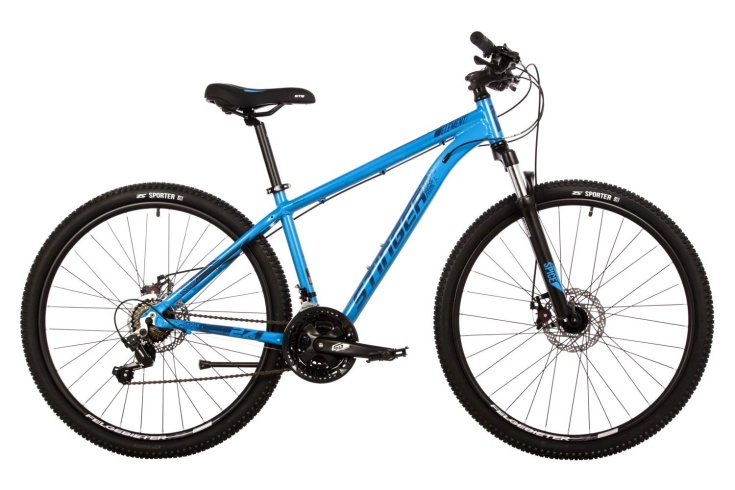 Велосипед STINGER 27.5" ELEMENT EVO синий, алюминий