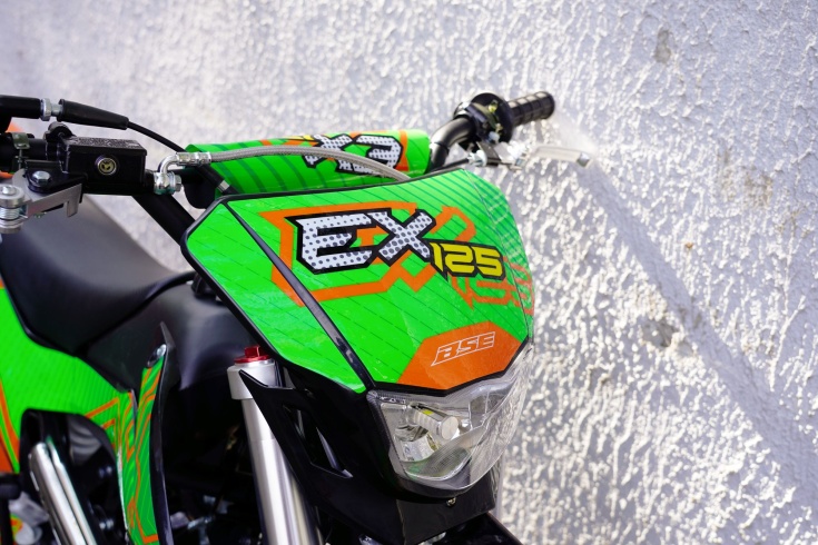Наклейки BSE EX 125 Green Orange Ant BSE EX