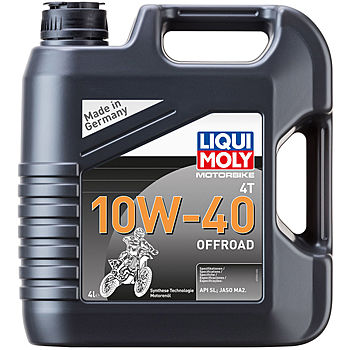 Моторное масло для 4-т.мототехники LiquiMoly Motorbike 4T Offroad  10W-40 SL;JASO MA2 4л