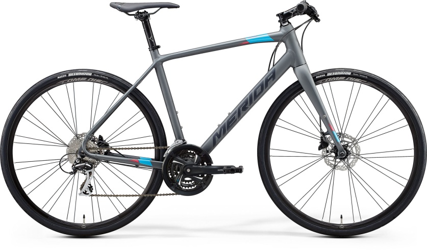 Велосипед Merida (2021) Speeder 100 Р:XS(47cm) MattCoolGrey/Blue/Red