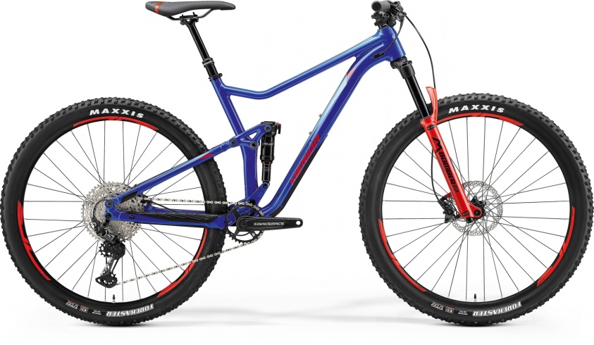Велосипед Merida (2021) One-Twenty 9.600 DarkBlue/Red/Silver-Blue