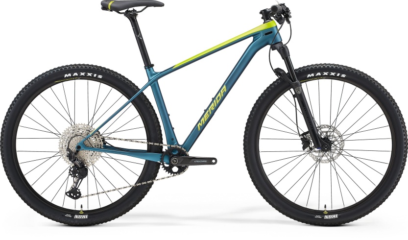 Велосипед Merida 2021 Big.Nine 3000 SilkLime/Teal-Blue