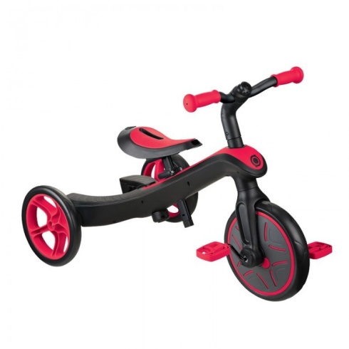 Трехколесный велосипед-беговел Globber TRIKE EXPLORER (4 IN 1) красный