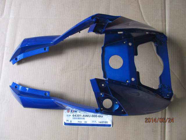 Облицовка передняя Crox 125 (синяя) SYM Crox 125