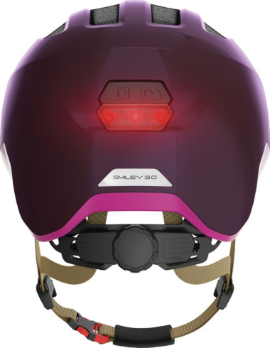 Велошлем ABUS Smiley 3.0 ACE LED royal purple M (50-55)