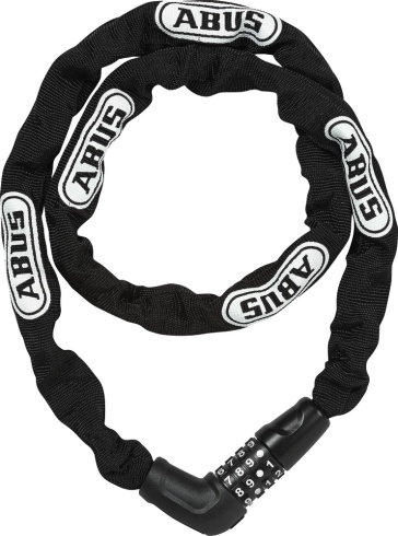 Замок вело Abus 5805C/110 BK STEEL-O-CHAIN черный, цепь 110см, код, 4/15