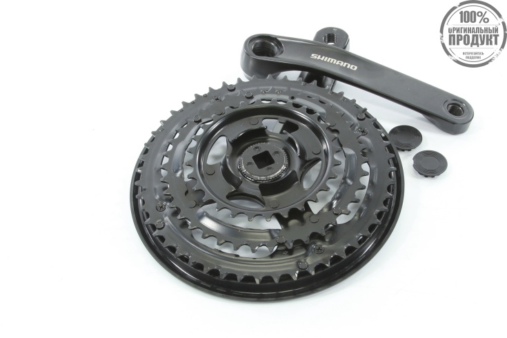 Система Shimano TY301, 170мм, Кв, 48/38/28, с защитой, черн, б/уп