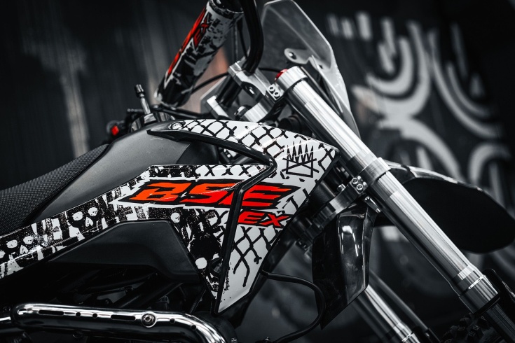 Питбайк BSE EX 125e 14/12 Max13 White Red 1