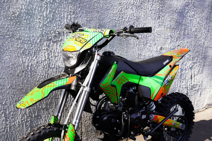 Питбайк BSE EX125 17/14 Green Orange Ant (020)