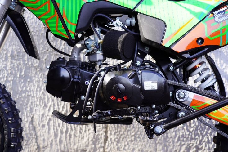 Питбайк BSE EX125 17/14 Green Orange Ant (020)
