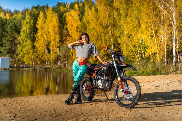 Кроссовый мотоцикл BSE Z7 300e 21/18 Orange Blast 1
