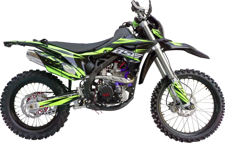 Эндуро / кроссовый мотоцикл BSE Z7 Green Blast (120)