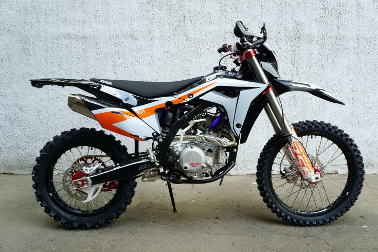 Кроссовый мотоцикл BSE Z8 300e 21/18 Grey Orange Black 2