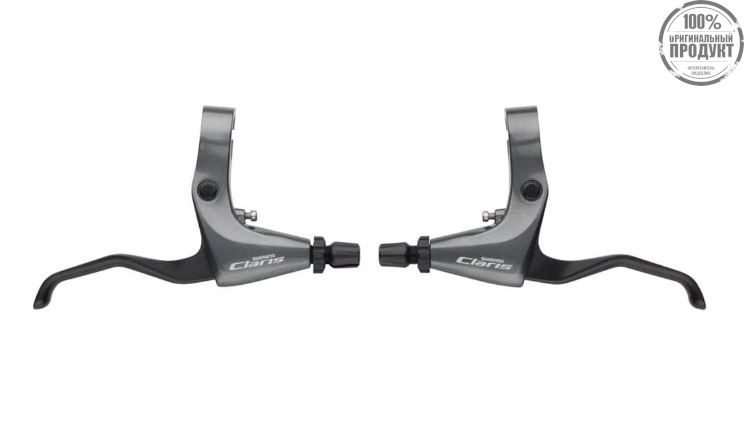 Тормозные ручки Shimano Claris R2000, прав+лев, для плоского руля, трос+оплетка